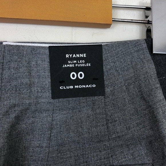 NWT Club Monaco Ryanne Wool Trousers Sz 00 - Picture 9 of 9